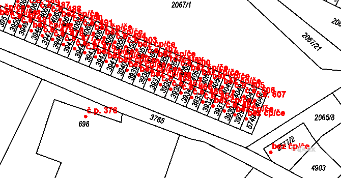 Dvůr Králové nad Labem 467 na parcele st. 3935 v KÚ Dvůr Králové nad Labem, Katastrální mapa
