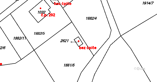 Týn nad Vltavou 40555194 na parcele st. 2621 v KÚ Týn nad Vltavou, Katastrální mapa