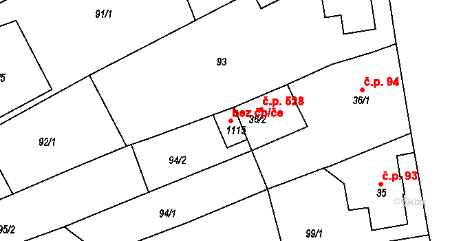 Hejnice 44258194 na parcele st. 1115 v KÚ Hejnice, Katastrální mapa