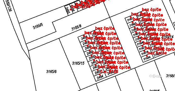 Česká Třebová 45427194 na parcele st. 2488 v KÚ Česká Třebová, Katastrální mapa