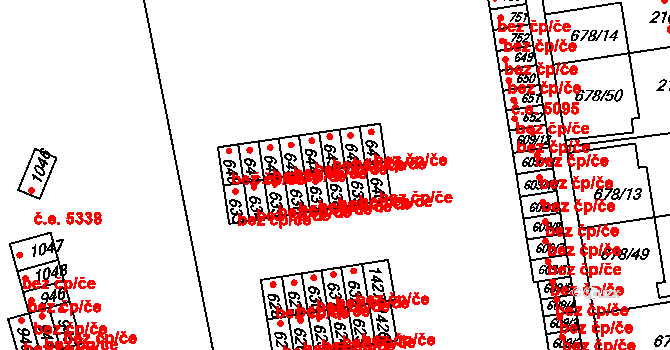 Česká Třebová 45456194 na parcele st. 638 v KÚ Parník, Katastrální mapa