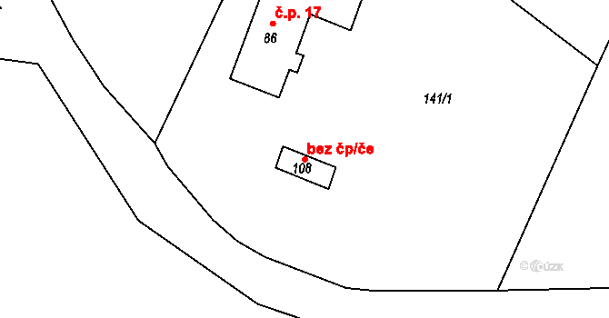 Drslavice 46156194 na parcele st. 108 v KÚ Švihov u Lažišť, Katastrální mapa