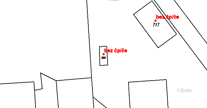 Osík 46538194 na parcele st. 568 v KÚ Osík, Katastrální mapa