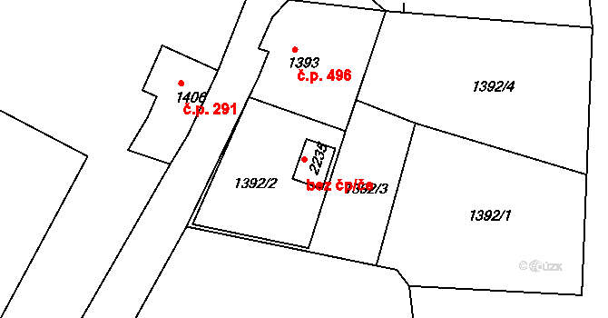 Vejprty 47898194 na parcele st. 2235 v KÚ Vejprty, Katastrální mapa