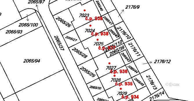 Beroun-Závodí 937, Beroun na parcele st. 7025 v KÚ Beroun, Katastrální mapa
