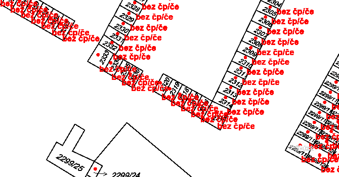 Česká Lípa 41310195 na parcele st. 2319 v KÚ Česká Lípa, Katastrální mapa