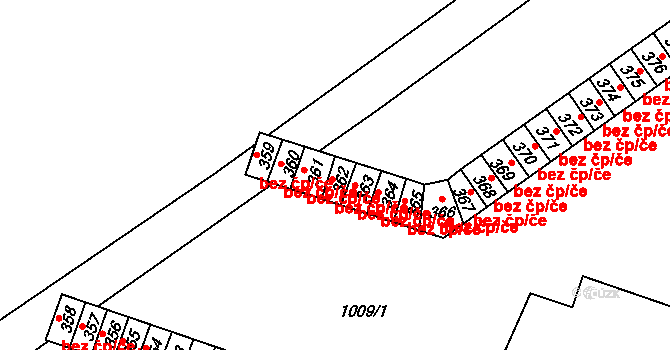 Chvalčov 41640195 na parcele st. 362 v KÚ Chvalčov, Katastrální mapa