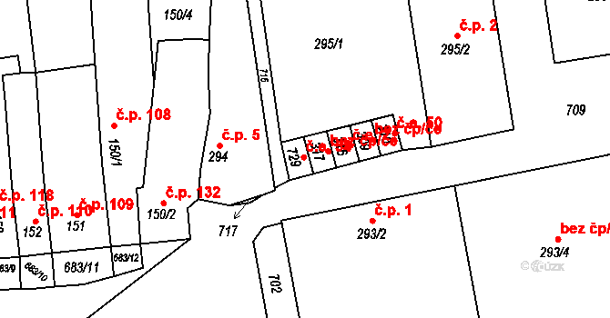 Lobodice 48682195 na parcele st. 317 v KÚ Lobodice, Katastrální mapa