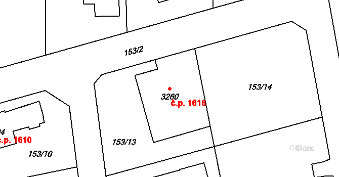 Lipník nad Bečvou I-Město 1616, Lipník nad Bečvou na parcele st. 3260 v KÚ Lipník nad Bečvou, Katastrální mapa