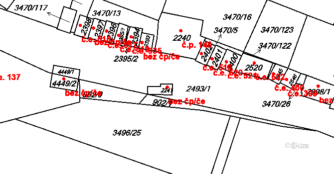 Kyjov 38727196 na parcele st. 2241 v KÚ Kyjov, Katastrální mapa