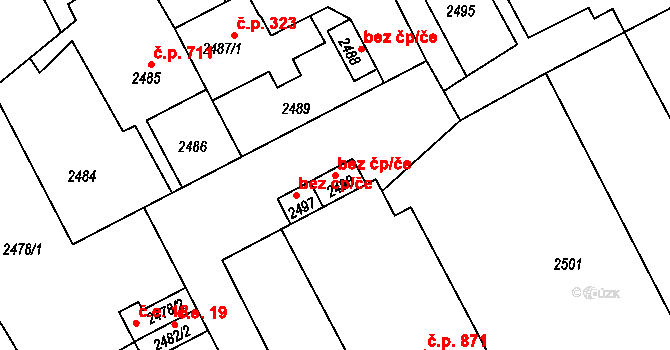 Libušín 44414196 na parcele st. 2498 v KÚ Libušín, Katastrální mapa