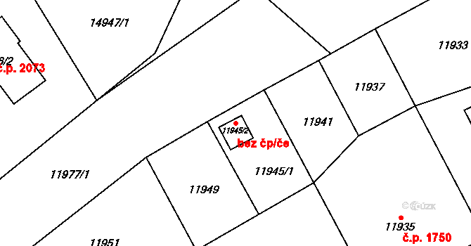 Vsetín 48430196 na parcele st. 11945/2 v KÚ Vsetín, Katastrální mapa