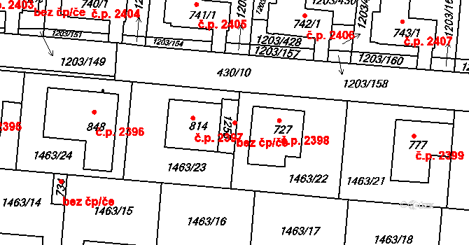 Kyjov 49344196 na parcele st. 1255 v KÚ Nětčice u Kyjova, Katastrální mapa