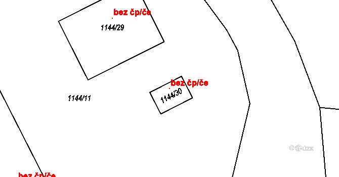 Bořitov 41842197 na parcele st. 1144/30 v KÚ Bořitov, Katastrální mapa