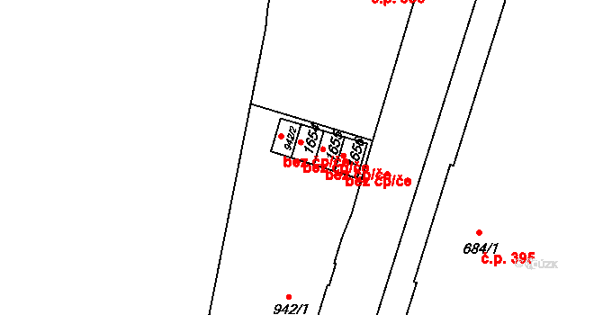 Jáchymov 45800197 na parcele st. 1654 v KÚ Jáchymov, Katastrální mapa