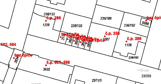 Trutnov 48473197 na parcele st. 3609 v KÚ Trutnov, Katastrální mapa