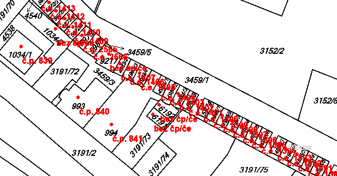Zlín 1403 na parcele st. 4984/2 v KÚ Zlín, Katastrální mapa