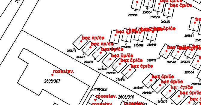 Doksy 41277198 na parcele st. 2608/44 v KÚ Doksy u Máchova jezera, Katastrální mapa