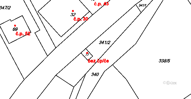 Krhov 41688198 na parcele st. 77 v KÚ Krhov, Katastrální mapa