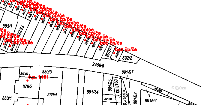 Jeseník 44344198 na parcele st. 892/12 v KÚ Jeseník, Katastrální mapa