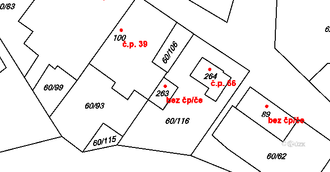 Smržov 47558199 na parcele st. 263 v KÚ Smržov u Lomnice nad Lužnicí, Katastrální mapa