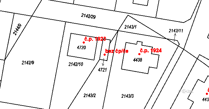 Čelákovice 79027199 na parcele st. 4721 v KÚ Čelákovice, Katastrální mapa