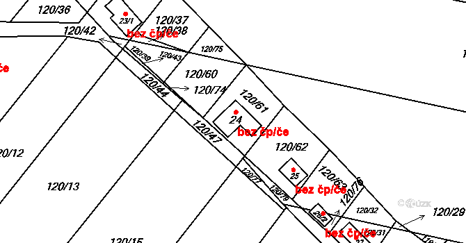 Lebedov 7, Zdounky, Katastrální mapa