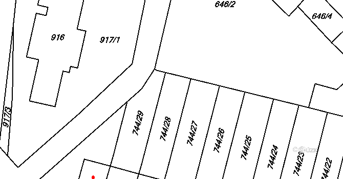 Objekt 43928200, Katastrální mapa