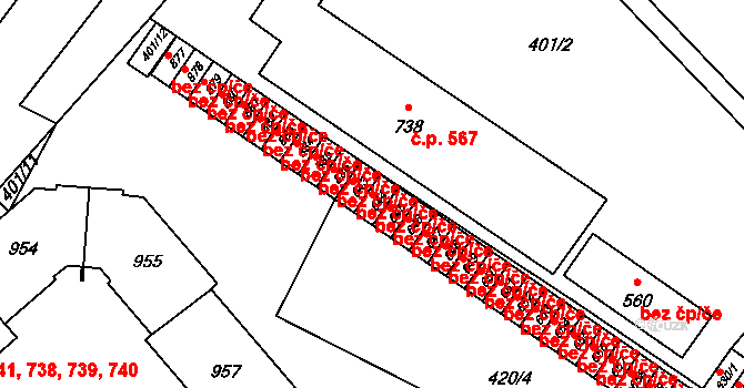 Sezemice 48418200 na parcele st. 644 v KÚ Sezemice nad Loučnou, Katastrální mapa