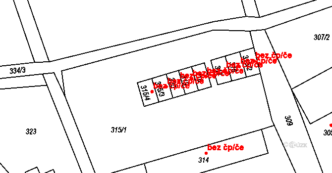 Rýmařov 49020200 na parcele st. 315/3 v KÚ Jamartice, Katastrální mapa
