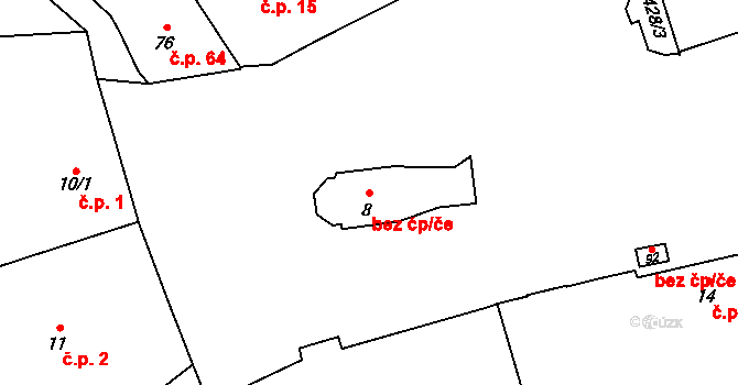 Beroun 49865200 na parcele st. 8 v KÚ Jarov u Berouna, Katastrální mapa