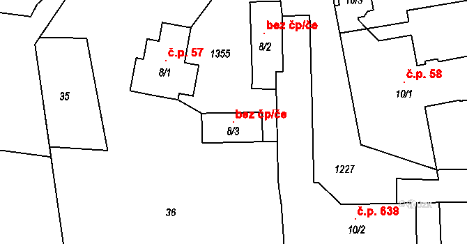 Sulice 118451201 na parcele st. 8/3 v KÚ Sulice, Katastrální mapa