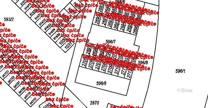 Milevsko 43178201 na parcele st. 2700 v KÚ Milevsko, Katastrální mapa