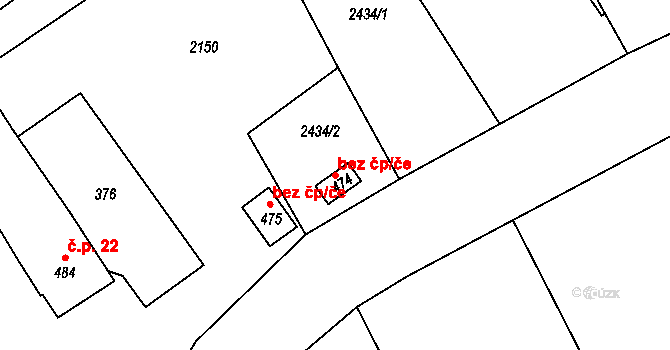 Broumov 46349201 na parcele st. 474 v KÚ Benešov u Broumova, Katastrální mapa