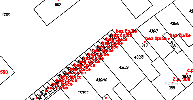 Sezemice 48348201 na parcele st. 634/5 v KÚ Sezemice nad Loučnou, Katastrální mapa