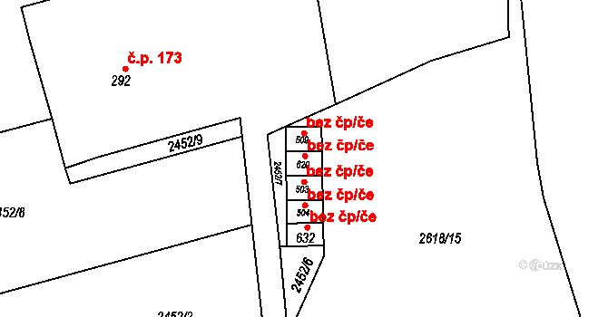 Chotěvice 78724201 na parcele st. 620 v KÚ Chotěvice, Katastrální mapa