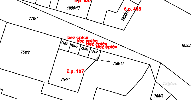 Objekt 97120201, Katastrální mapa