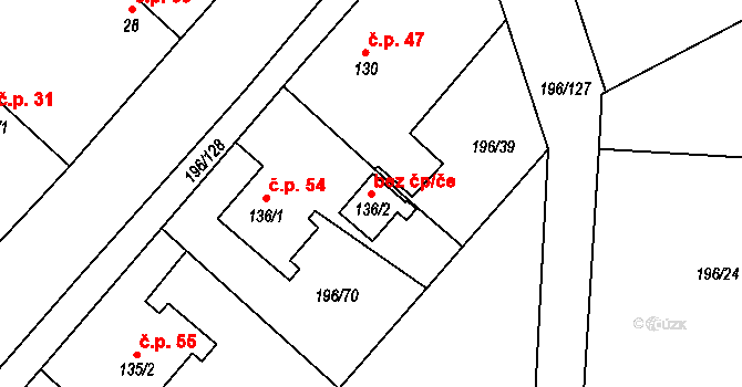 Kobylnice 106954202 na parcele st. 136/2 v KÚ Kobylnice nad Doubravou, Katastrální mapa