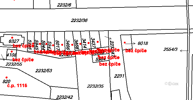 Jablonec nad Nisou 2615, Katastrální mapa