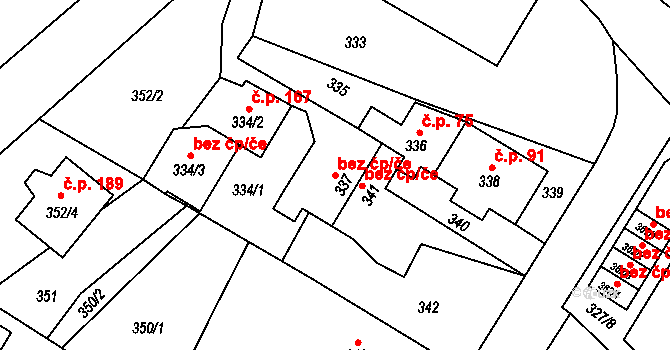 Štáblovice 42049202 na parcele st. 337 v KÚ Štáblovice, Katastrální mapa