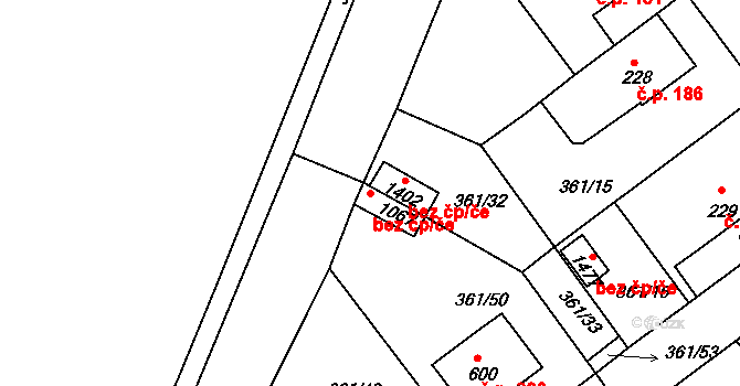 Klecany 43328202 na parcele st. 1067 v KÚ Klecany, Katastrální mapa