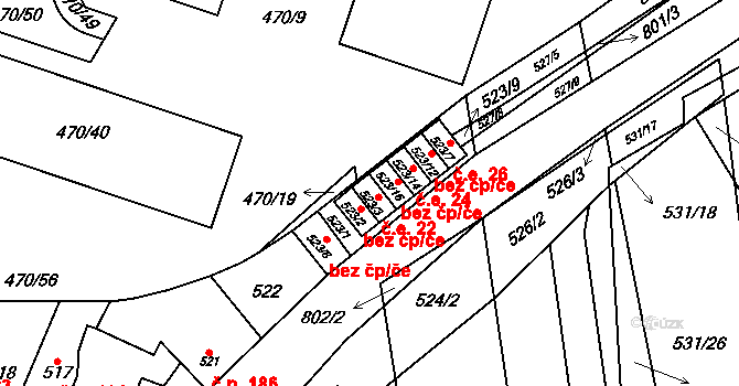 Objekt 46841202, Katastrální mapa