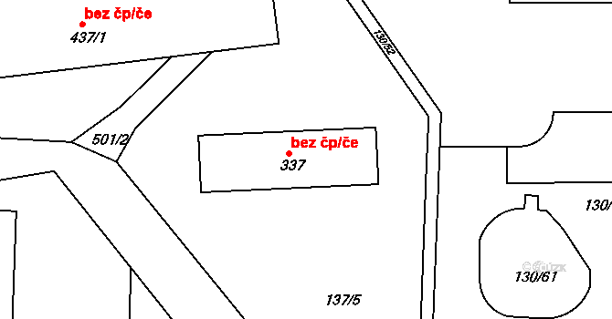 Zdiby 49294202 na parcele st. 337 v KÚ Zdiby, Katastrální mapa