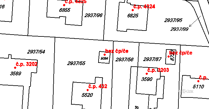 Zlín 79519202 na parcele st. 9094 v KÚ Zlín, Katastrální mapa