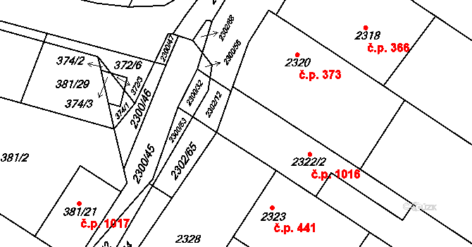 Svatobořice 1016, Svatobořice-Mistřín na parcele st. 2322/2 v KÚ Svatobořice, Katastrální mapa