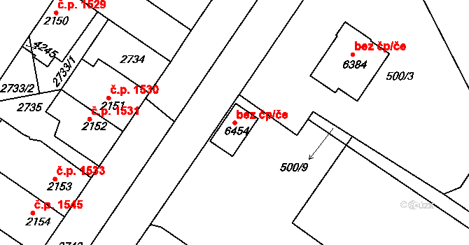 Havlíčkův Brod 41931203 na parcele st. 6454 v KÚ Havlíčkův Brod, Katastrální mapa
