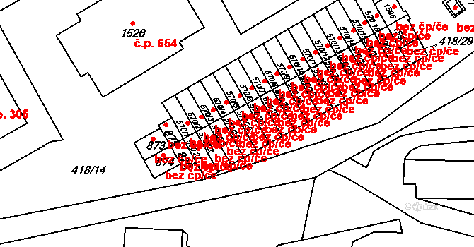 Velešín 49094203 na parcele st. 570/24 v KÚ Velešín, Katastrální mapa