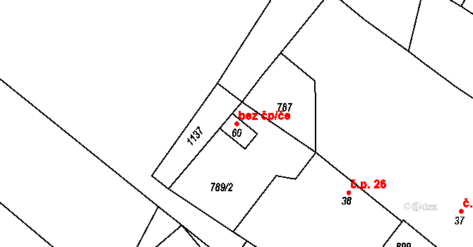 Brodeslavy 81523203 na parcele st. 60 v KÚ Brodeslavy, Katastrální mapa