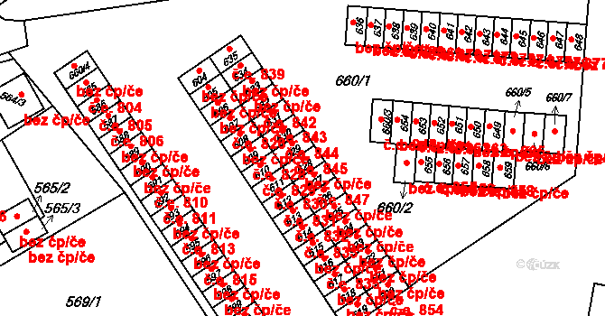 Kopřivnice 44821204 na parcele st. 628 v KÚ Kopřivnice, Katastrální mapa