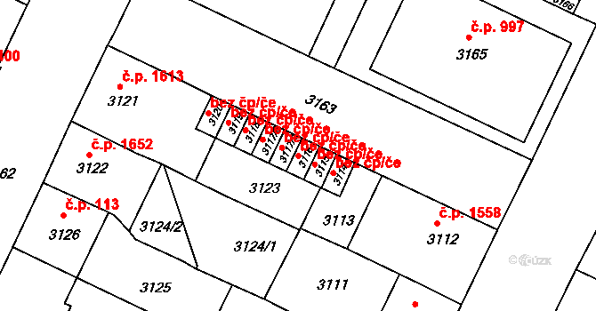 Litoměřice 47610204 na parcele st. 3116 v KÚ Litoměřice, Katastrální mapa